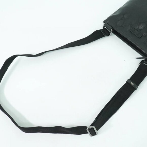 GUCCI GG Imprime 201538 Shoulder Crossbody Bag Black Silver - Picture 8 of 10
